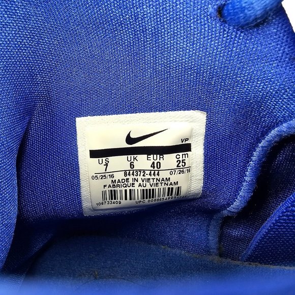 Nike Zoom Clear Out TB Basketball Shoes Mens Size 7 Royal Blue Court 844372-444 main image 8